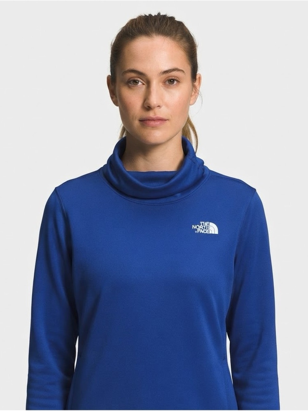 The North Face Blue Cowl Neck Pullover Women's L